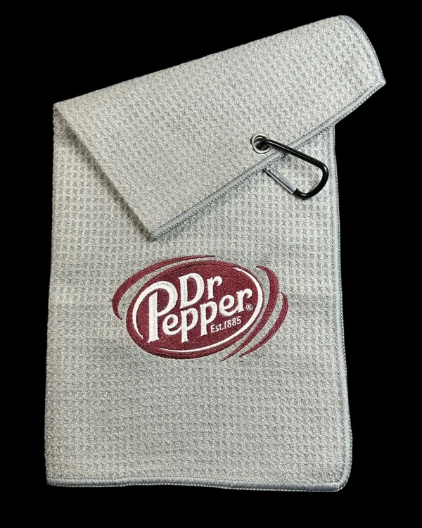 Dr Pepper Golf Towel / 8in x 16in (21k Stitches)