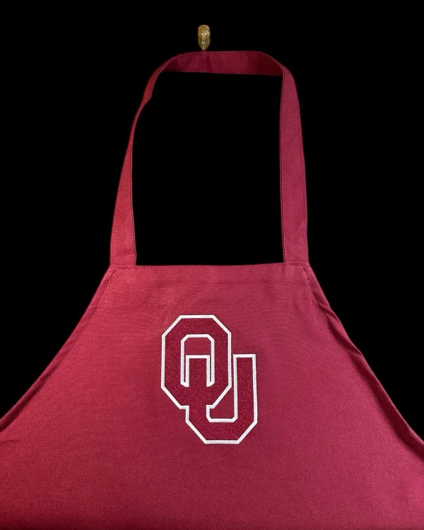 University of Oklahoma (OU) Apron w/ No Pockets / 32k Stitches Brand New