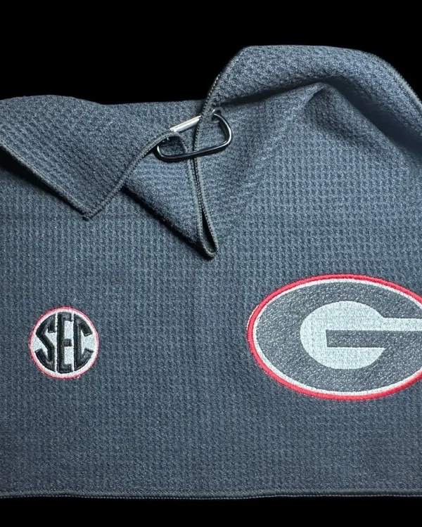 Georgia Golf Towel with Clip (8in x 16in) 2 Sides