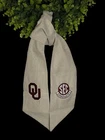 University of Oklahoma (OU) Cotton Wreath Sash (2 Logos) 40k Stitch SEC Graduate