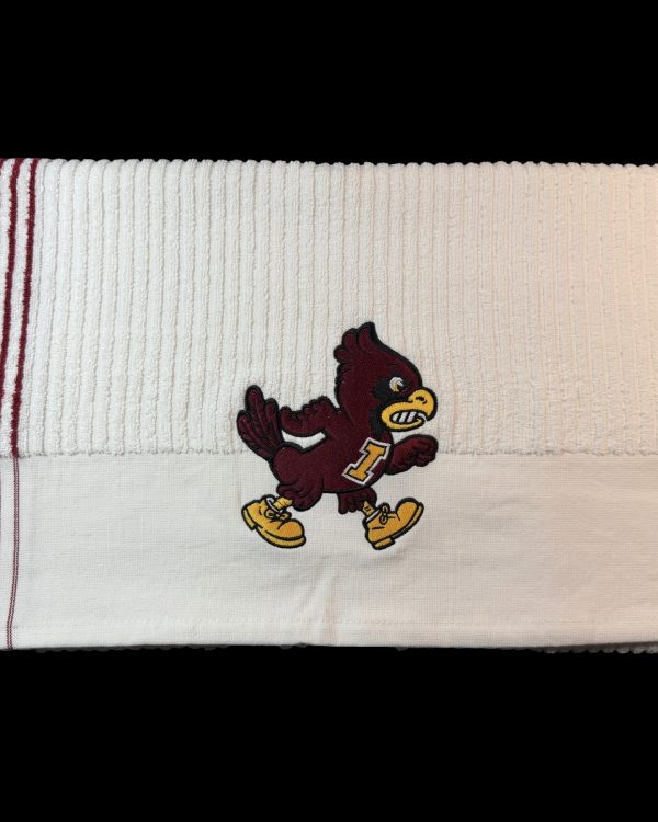 Iowa State Caddy towel / 44in x24 in (54k Stitches) (Vintage Logo)