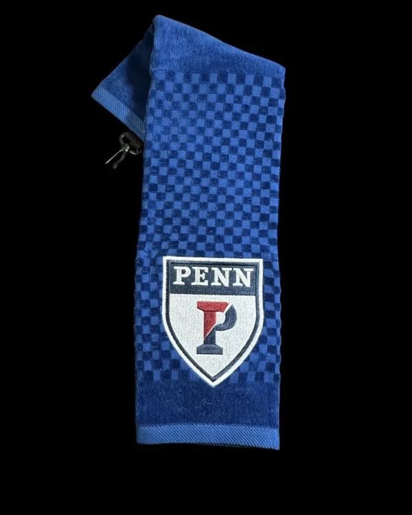 University of Penn (Ivy League) Golf Towel / (6in x 22in) Cotton 58k Stitches