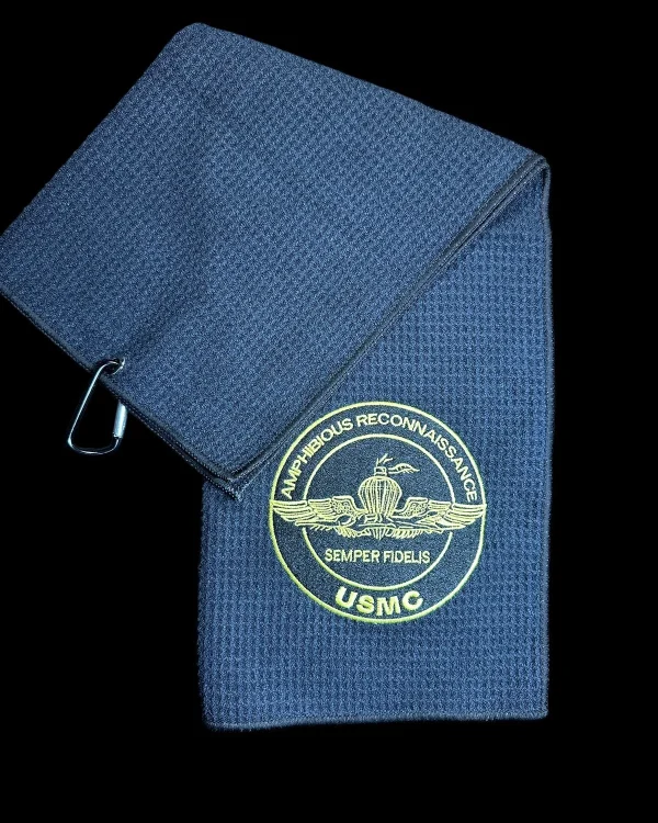Amphibious Reconnaissance (USMC) Golf Towel (6in X 22in)