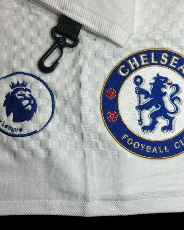 Chelsea FC (2 Sides) Golf Towel (6in X 23in) 50k Stitches