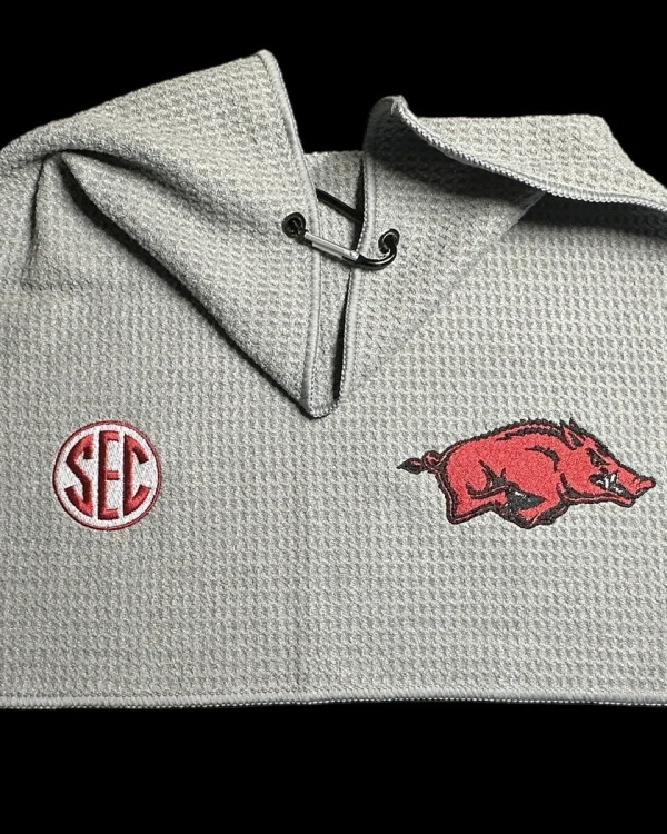 University Of Arkansas Golf Towel (2 Sides) 8in x 16in